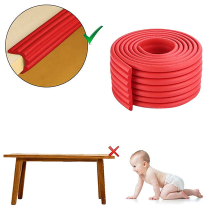 Safe-O-Kid Unique High Density- Prevents From Head Injury Multi-Functional 2 Meter Edge Guard - Red