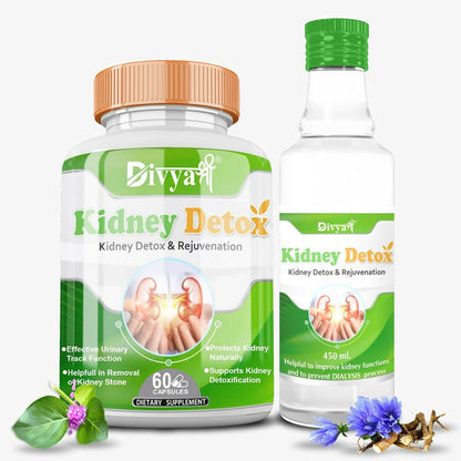 Divya Shree Kidney Detox Capsule & Syrup Combo -  usa australia canada 