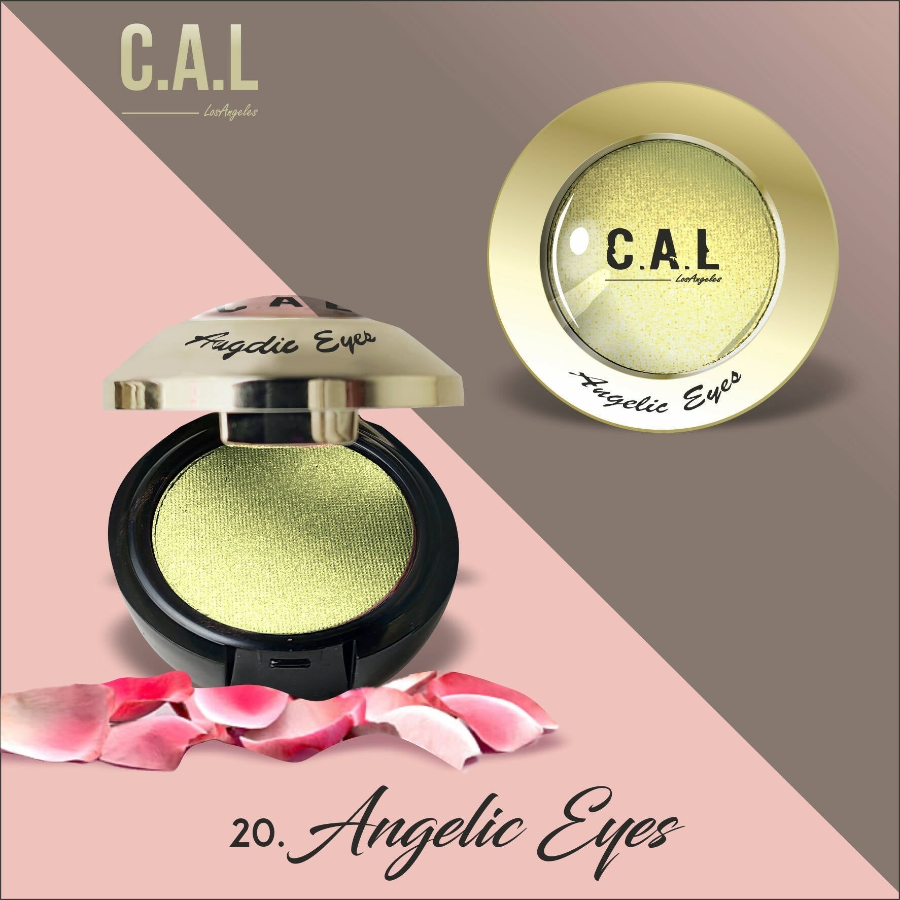 CAL Los Angeles Angelic Eye Shadow (Single Eyes) 20-Green - BUDNE