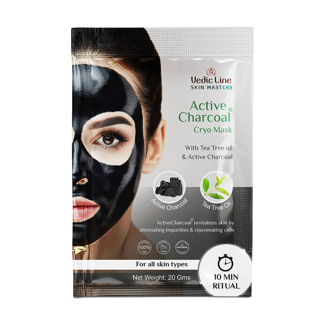 Vedic Line Skin Masters Active Charcoal Cryo Mask - usa canada australia