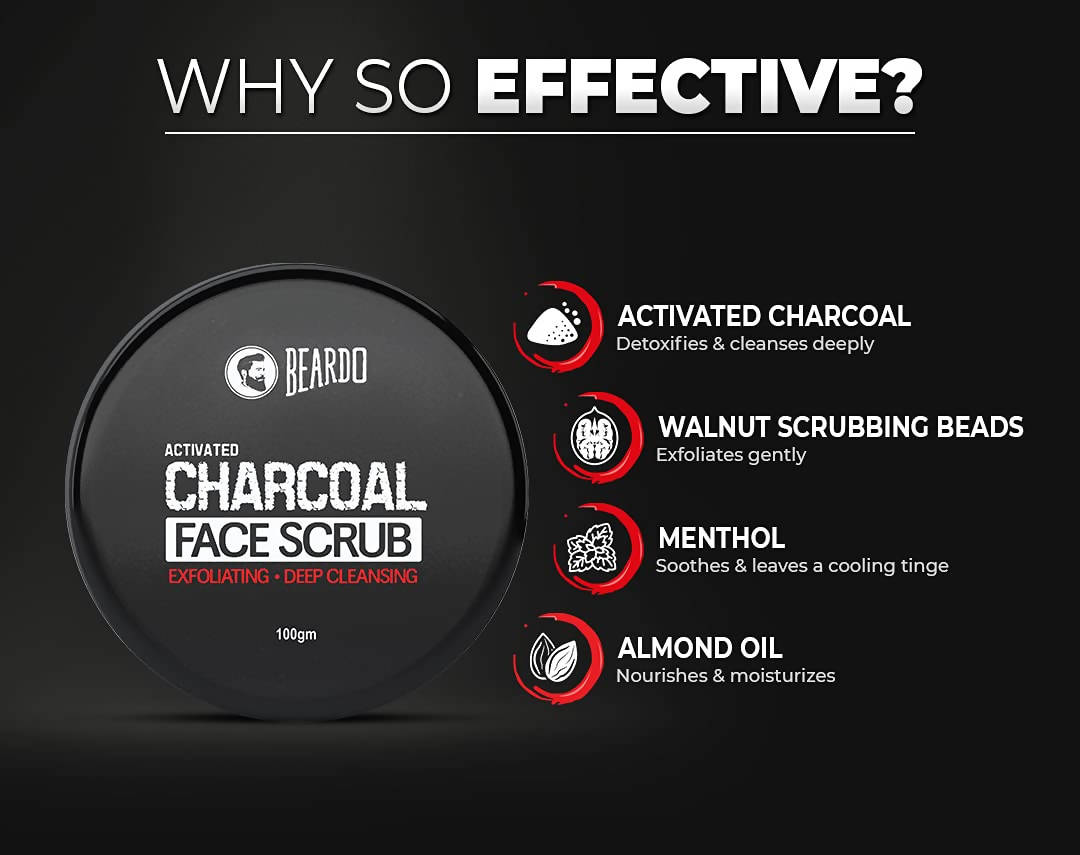 Beardo Activated Charcoal Face Scrub