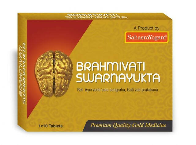 Sahasrayogam Brahmi Vati Swarna Yukta Capsules - BUDEN