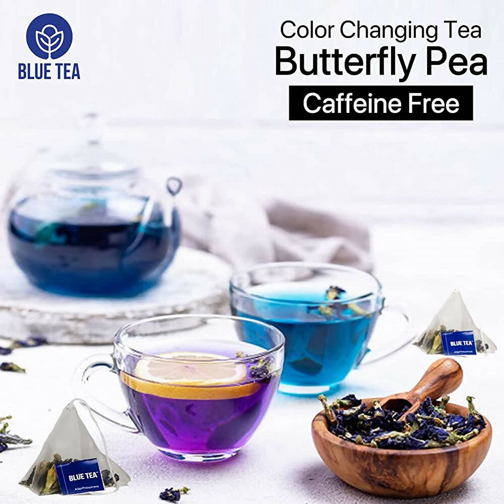 Blue Tea Butterfly Pea Ginger Herbal Tea Bags