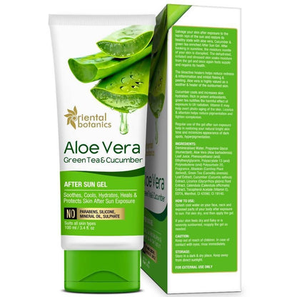 Oriental Botanics Aloe Vera, Green Tea & Cucumber After Sun Gel