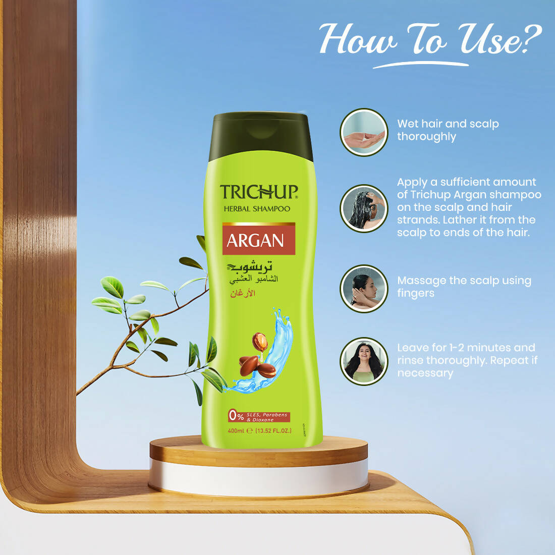 Vasu Healthcare Trichup Argan Herbal Shampoo