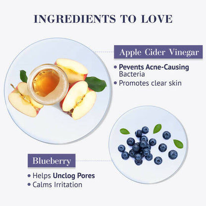 Good Vibes Apple Cider Vinegar & Blueberry Acne Control Smoothie Cleanser