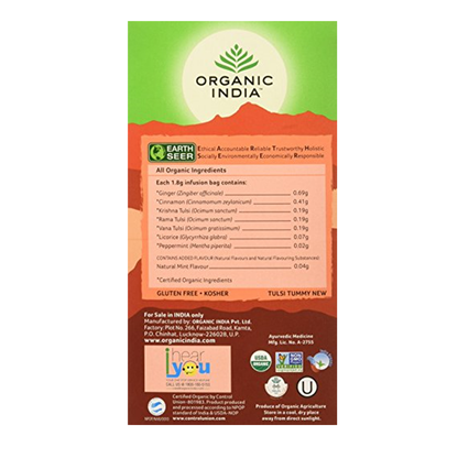 Organic India Tulsi Tummy 25 Tea Bags