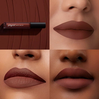 Pilgrim Matte Me Up Liquid Lipstick Bossy Brown