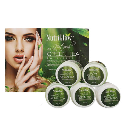 NutriGlow Green Tea Facial Kit - BUDNEN