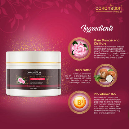 Coronation Herbal Pink Rose Moisturizing Cream