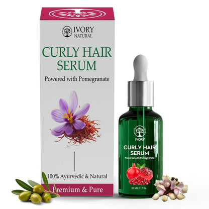 Ivory Natural Curly Hair Serum For Smooth Even Curls And Silky