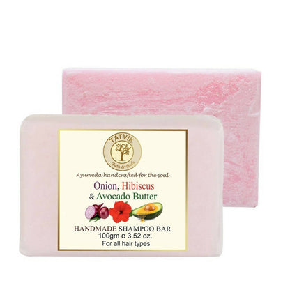 Tatvik Ayurveda Onion, Hibiscus & Avocado Shampoo Bar