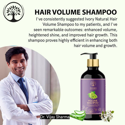 Ivory Natural Hair Volume Shampoo For Thicker And Voluminous Hair