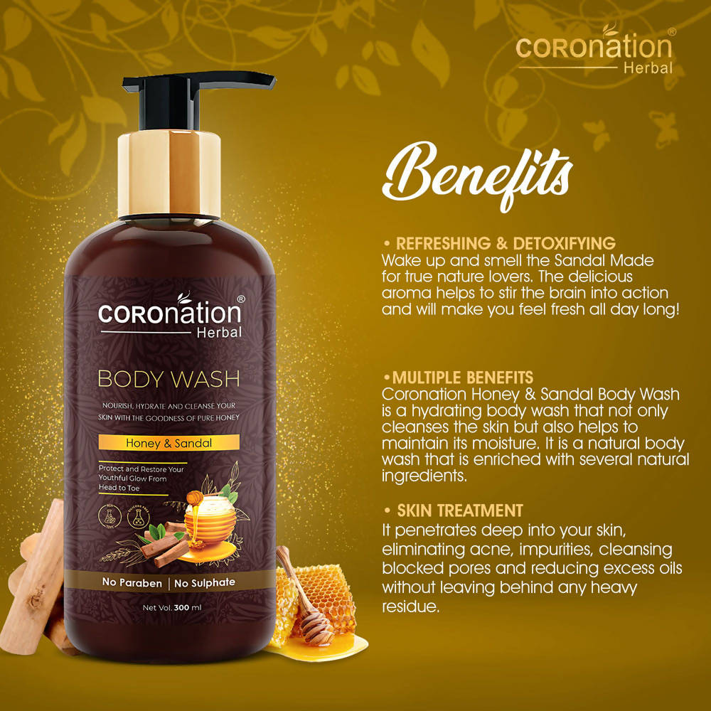 Coronation Herbal Honey and Sandal Body Wash