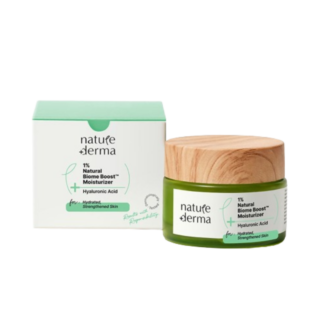 Nature Derma 1% Natural Biome-Boost Moisturizer With Hyaluronic Acid