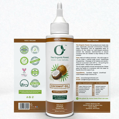 The Organic Forest Cold Pressed Coconut Oil