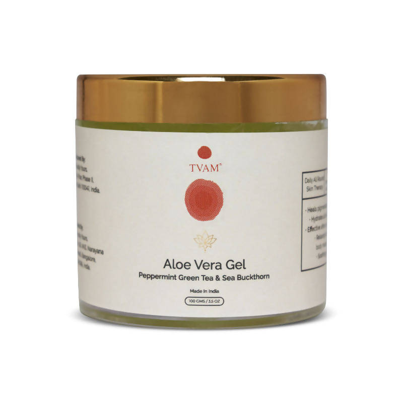 Tvam Peppermint, Green Tea & Sea Buckthorn Aloe Vera Gel - usa canada australia