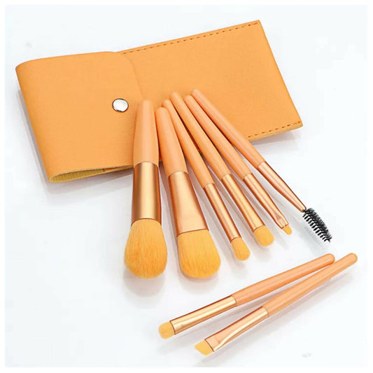 Favon Pack of 8 Professional Makeup Brushes with Free Pouch - BUDNE