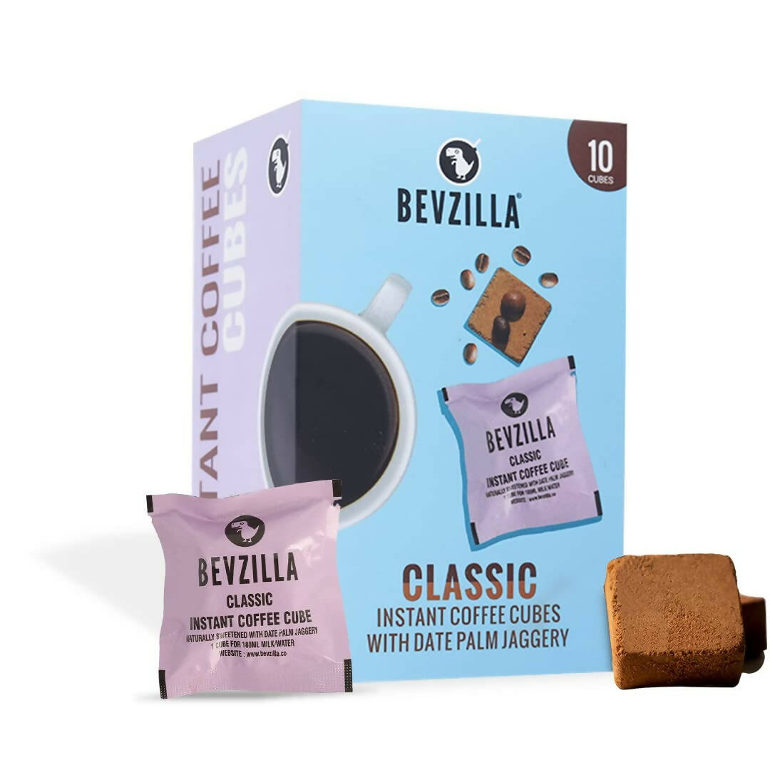 Bevzilla Instant Coffee Cubes Pack with Organic Date Palm Jaggery - Classic - BUDNE