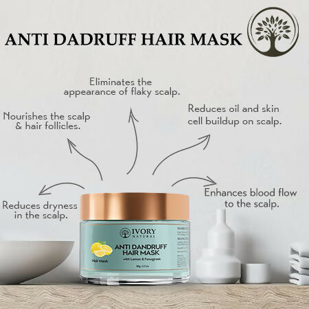 Ivory Natural Dandruff Hair Mask - Scalp Wellness, Assists With Dandruff For Both Men & Women