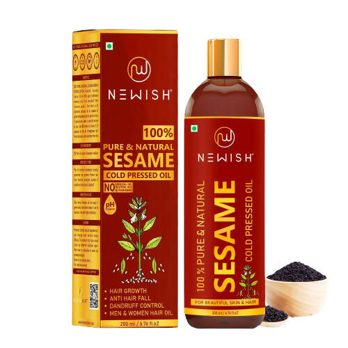 Newish Cold Pressed Sesame Oil For Hair & Skin