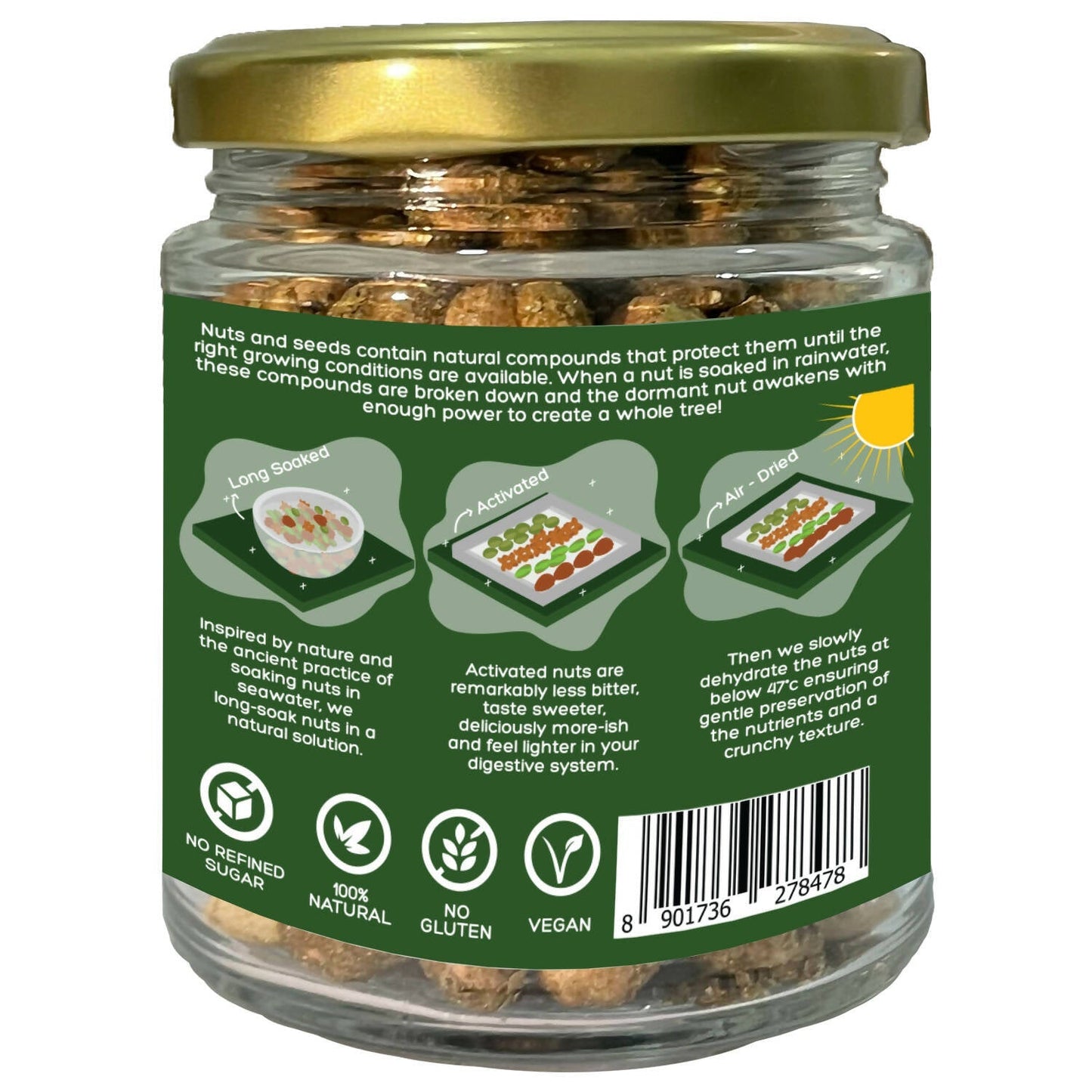 D-Alive Honestly Organic Activated Lime & Chilli Peanuts