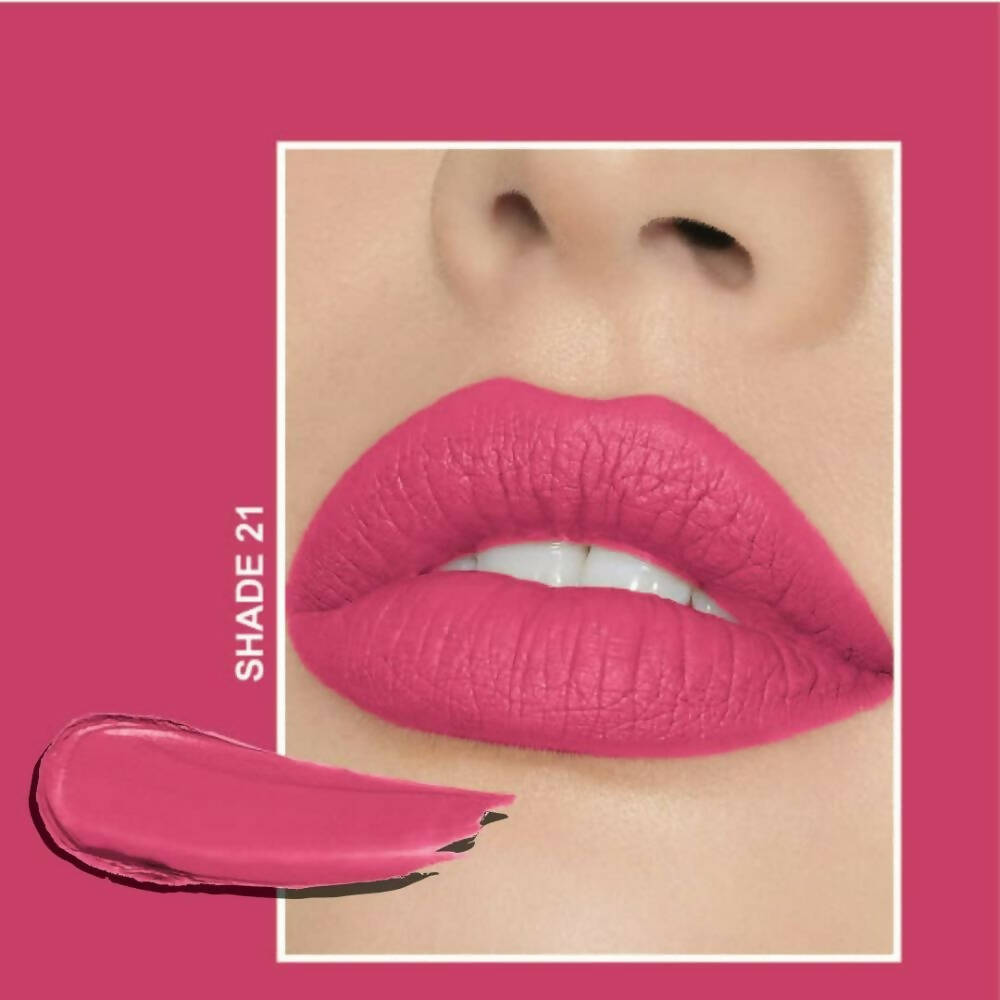 Flicka Tomato Nudepink Matte Finish Lipstick Shade 21