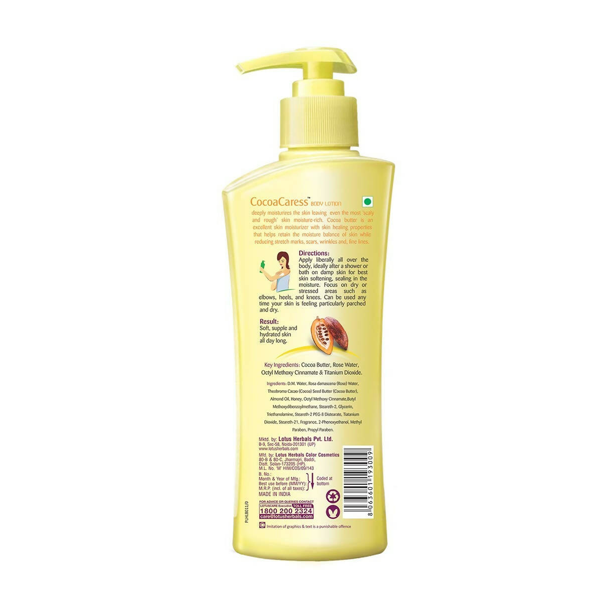 Lotus Herbals CocoaCaress Daily Hand & Body Lotion
