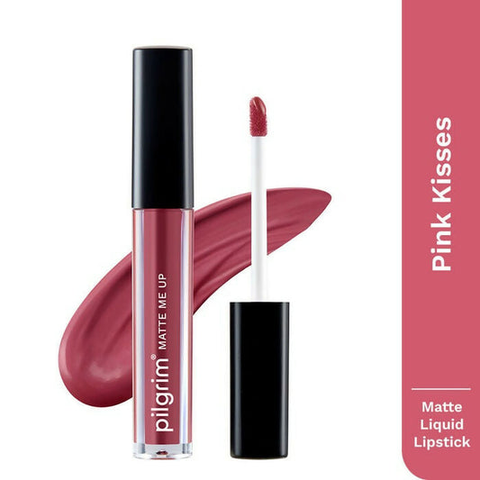 Pilgrim Matte Me Up Liquid Lipstick Pink Kisses