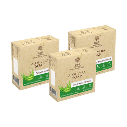 Khadi Essentials Pure Aloe Vera Handmade Herbal Soap