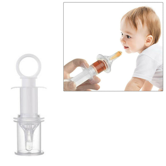 Safe-O-Kid Silicone made BPA free medicine Feeder cum Dropper for Kids- White -  USA, Australia, Canada 