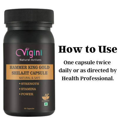 Vigini Natural Hammer King Gold Sj Capsule for Men