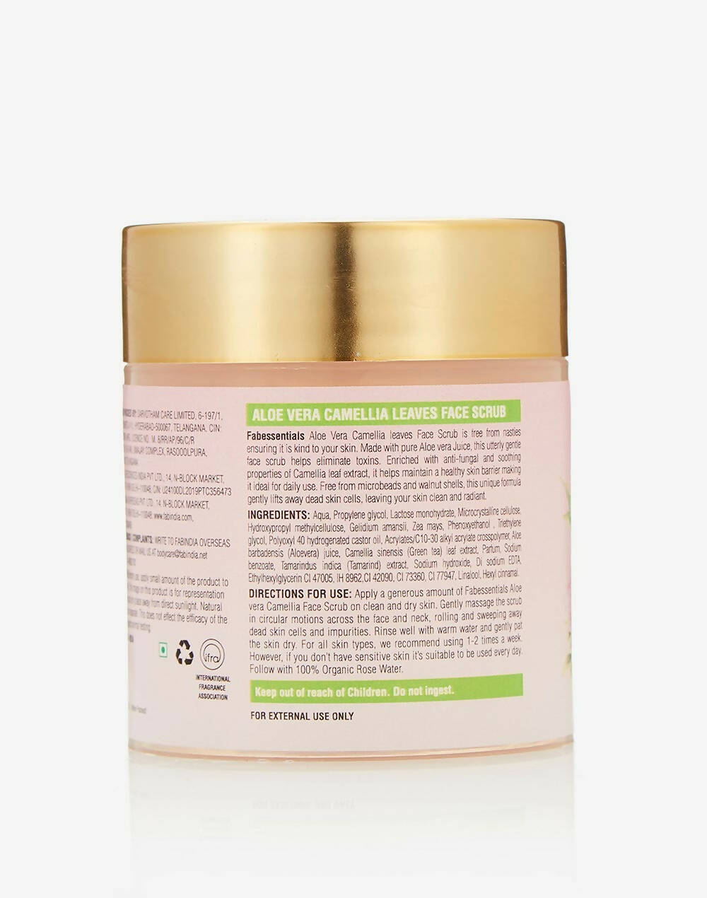 Fabessentials Aloe Vera Camellia Leaves Face Scrub