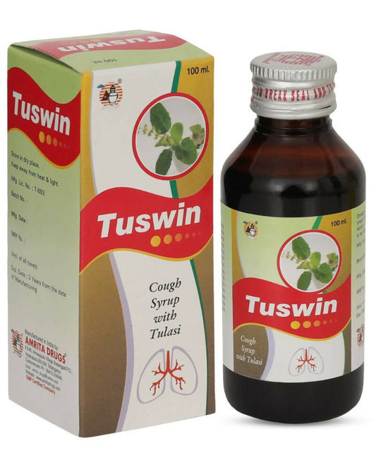 Amrita Tuswin Cough Syrup With Tulasi -  usa australia canada 