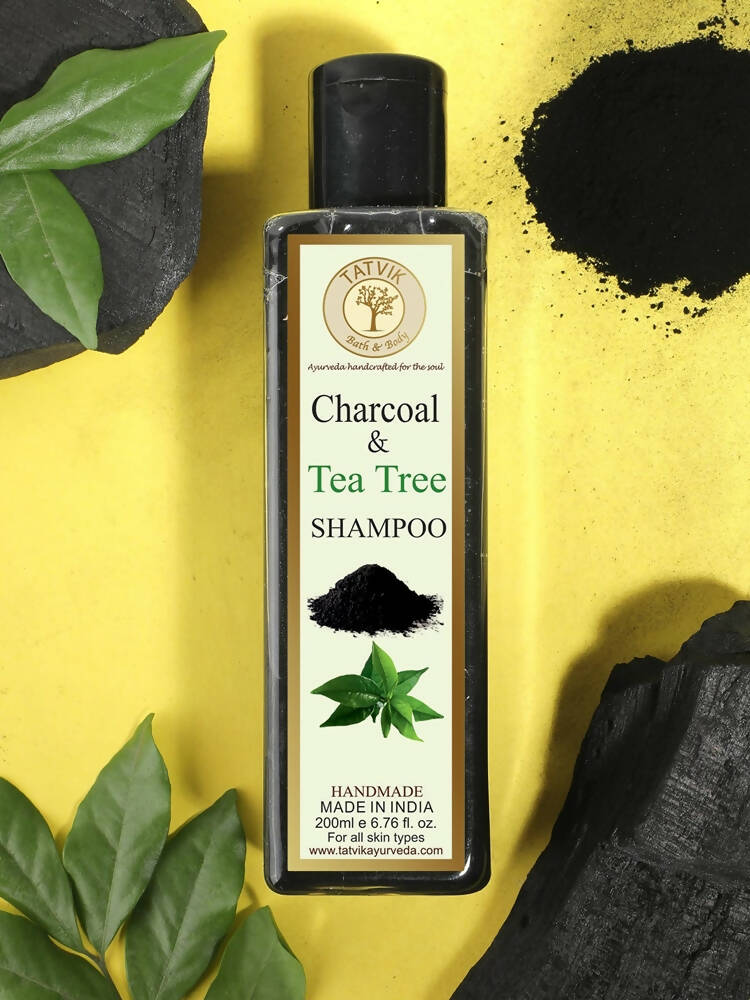 Tatvik Ayurveda Charcoal & Tea Tree Shampoo