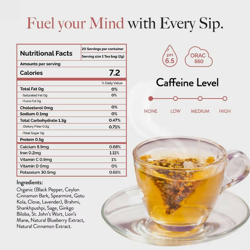 Wellbeing Nutrition Focus Herbal Tea