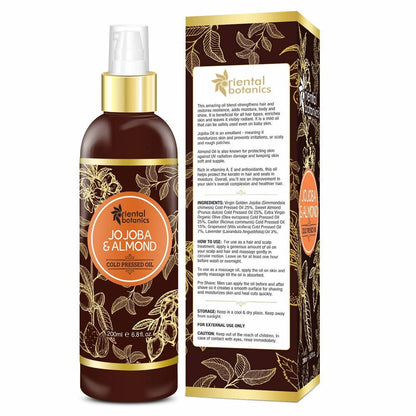 Oriental Botanics Jojoba & Sweet Almond Cold Pressed Oil