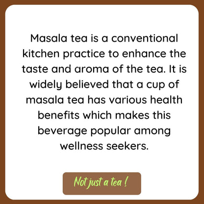 Satvi Wellness Tea masala | Indian Chai Masala | Tea Enhancer | Ginger tea mix