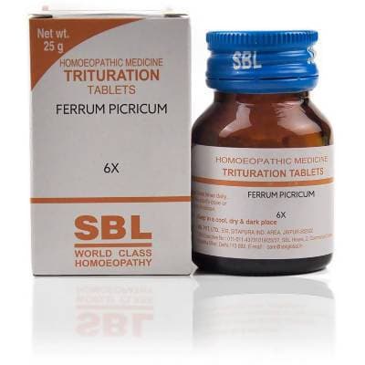SBL Homeopathy Ferrum Picricum Trituration Tablet