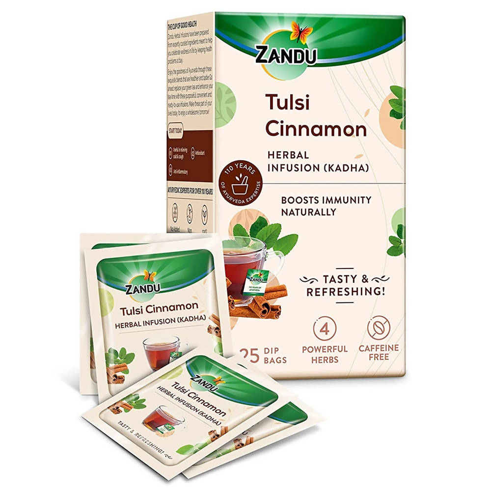 Zandu Tulsi Cinnamon Ayurvedic Infusion Tea