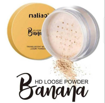 Maliao Translucent Setting HD Banana Luxury Loose Powder