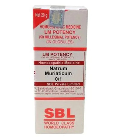 SBL Homeopathy Natrum Muriaticum LM Potency