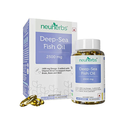 Neuherbs Deep-Sea Omega 3 Fish Oil Softgels