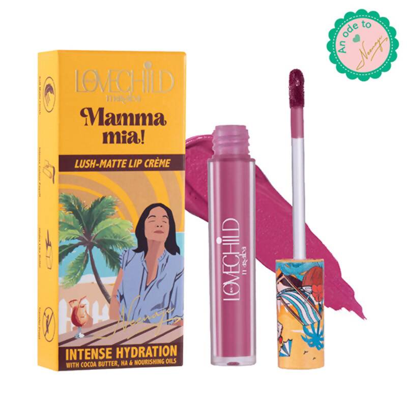 LoveChild By Masaba Gupta Mamma Mia Lush-Matte Lip Creme - Jamun Cooler