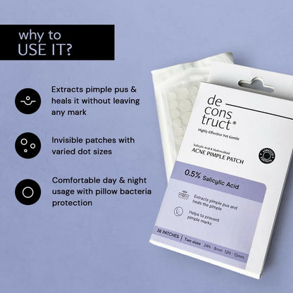 Deconstruct Salicylic Acid & Hydrocolloid Acne Pimple Patch