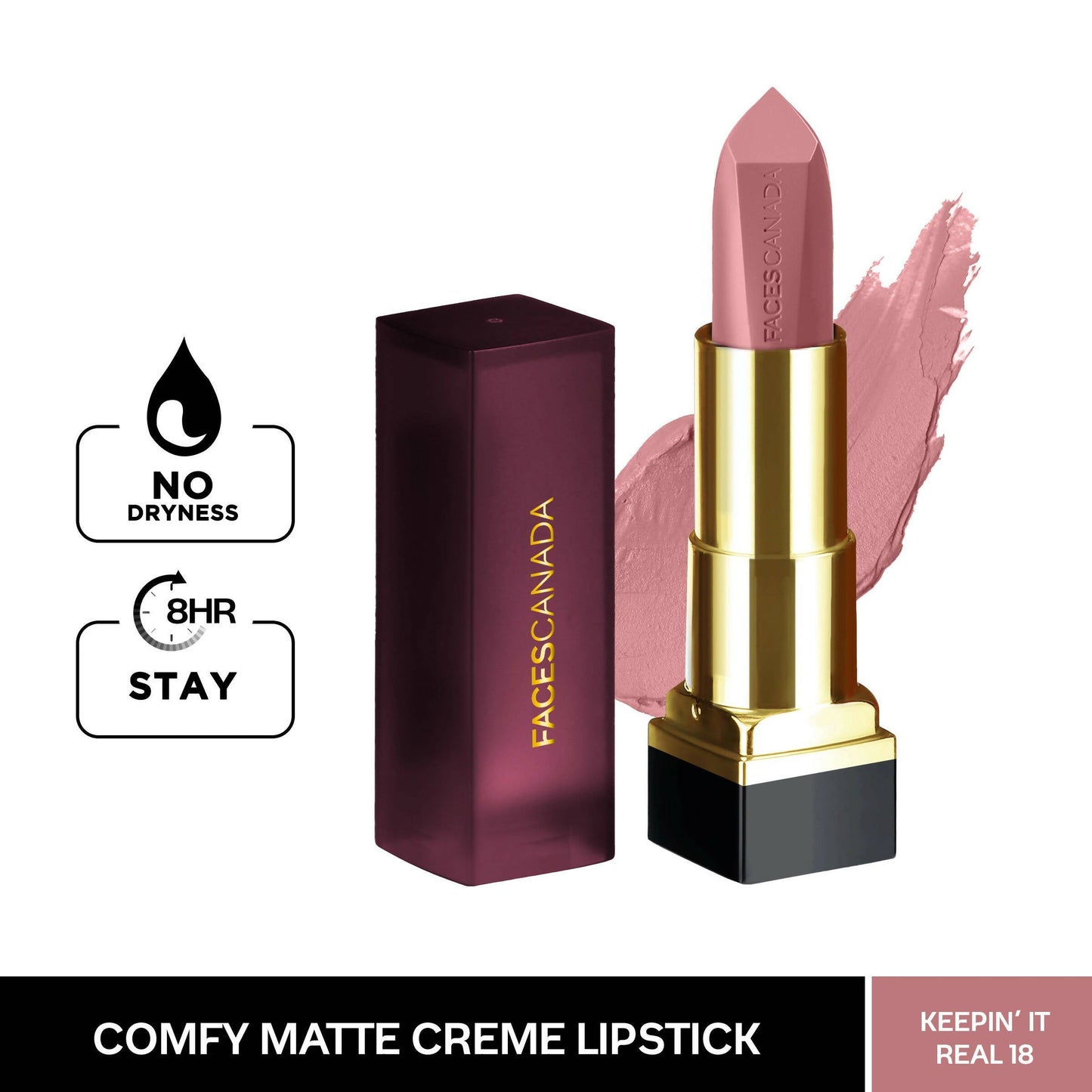 Faces Canada Comfy Matte Creme Lipstick - Keepin' It Real 18