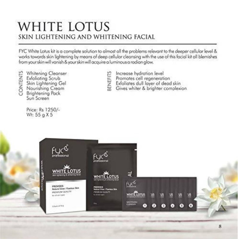FYC Professional White Lotus Facial kit
