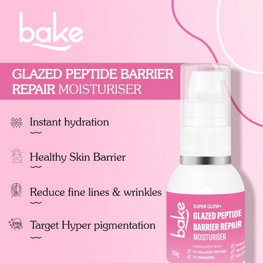 Bake Super Glow+ Glazed Peptide Barrier Repair Moisturizer