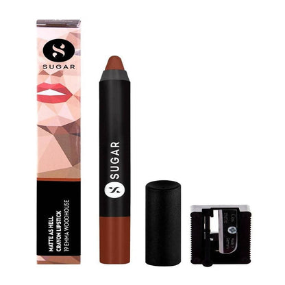 Sugar Matte As Hell Crayon Lipstick - Emma Woodhouse (Earthy Brown)