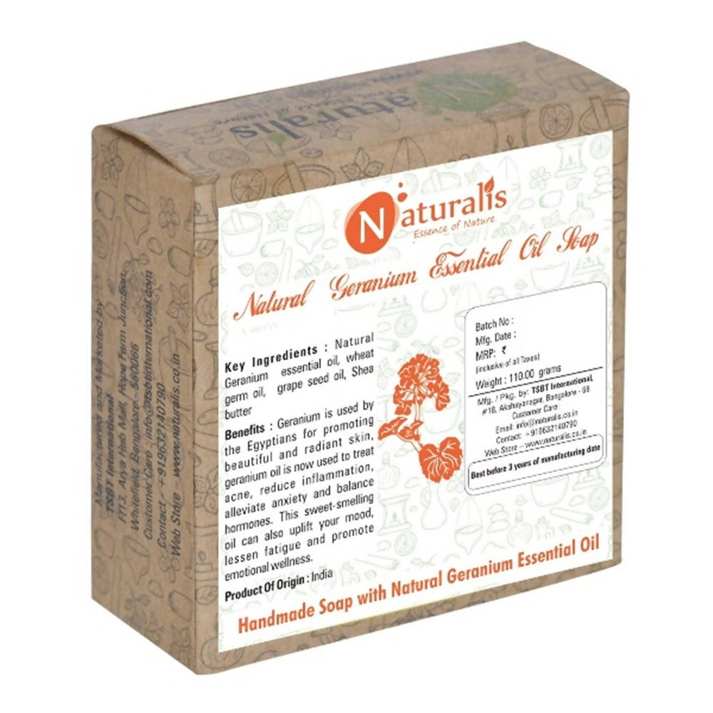 Naturalis Essence Of Nature Handmade Soap With Natural Geranium Essential Oil